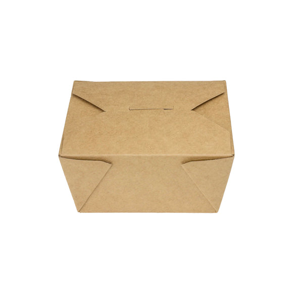 #1 Kraft Folded Paper-To-Go Box -  Count