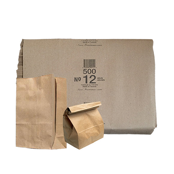 12LB Kraft Grocery Bag - 500'/BD