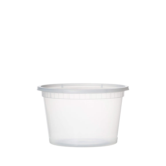 YS-12 12oz Clear Soup Cup with Lid - 240/Case