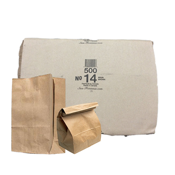 14LB Kraft Grocery Bag - 500'/BD