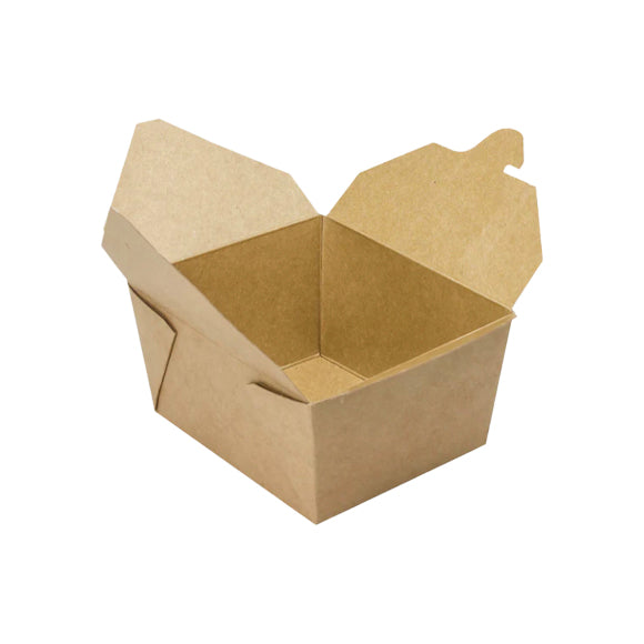 #1 Kraft Folded Paper-To-Go Box -  Count