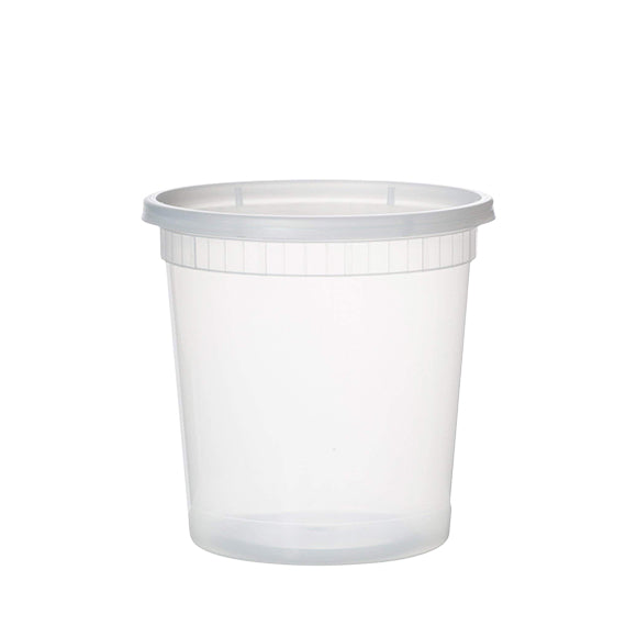 YS-32 32oz Clear Soup Cup with Lid - 240/Case