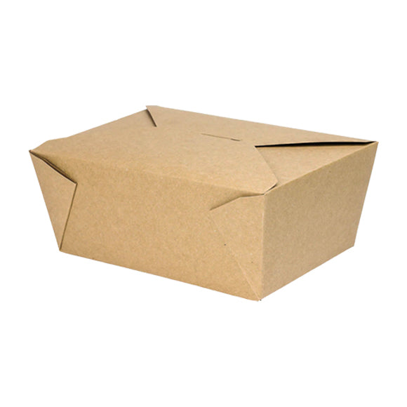 #4 Kraft Folded Paper-To-Go Box -  Count