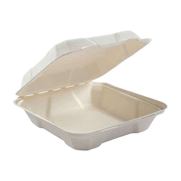 771 Medium Size Fiber Clamshell Container - 200/Case