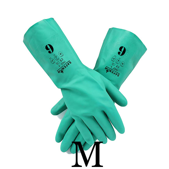 #9 Medium Green Nitrile Glove - 12Pairs/Bag