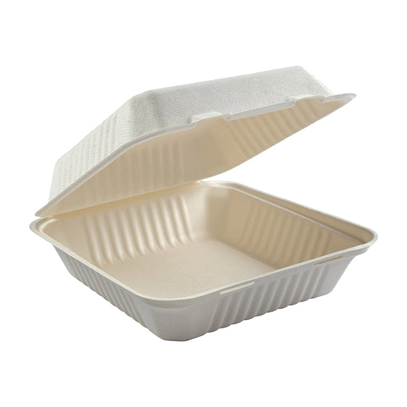 991 Large Size Fiber Clamshell Container - 200/Case