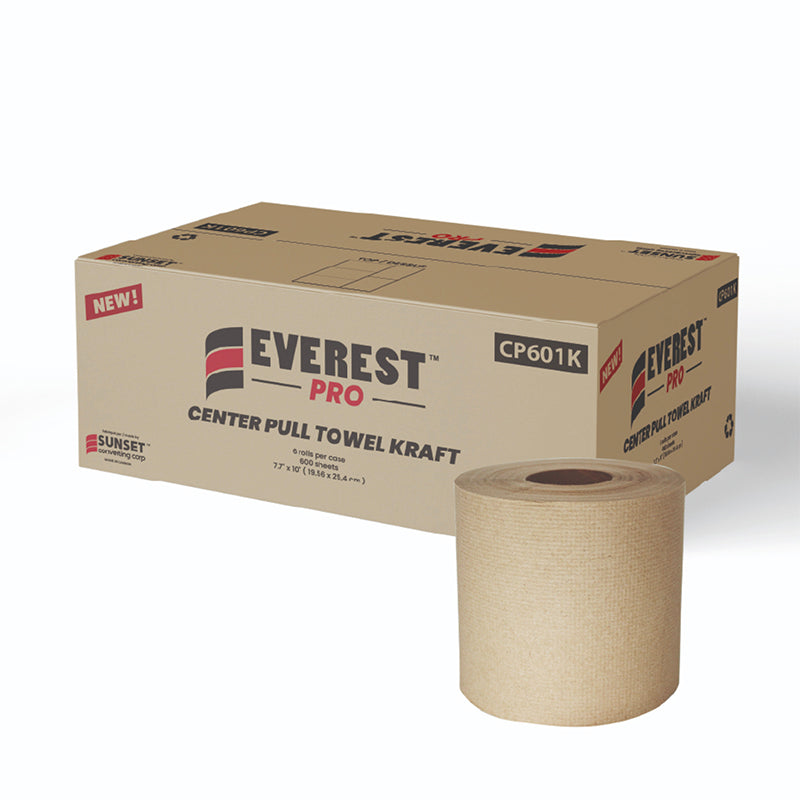 CP601K - Kraft Center Pull Hand Towel 2-ply - 6x600'/Case