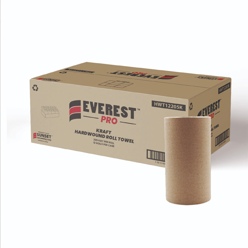 HWT12205K - Kraft Roll paper Towel 12x205'/Case