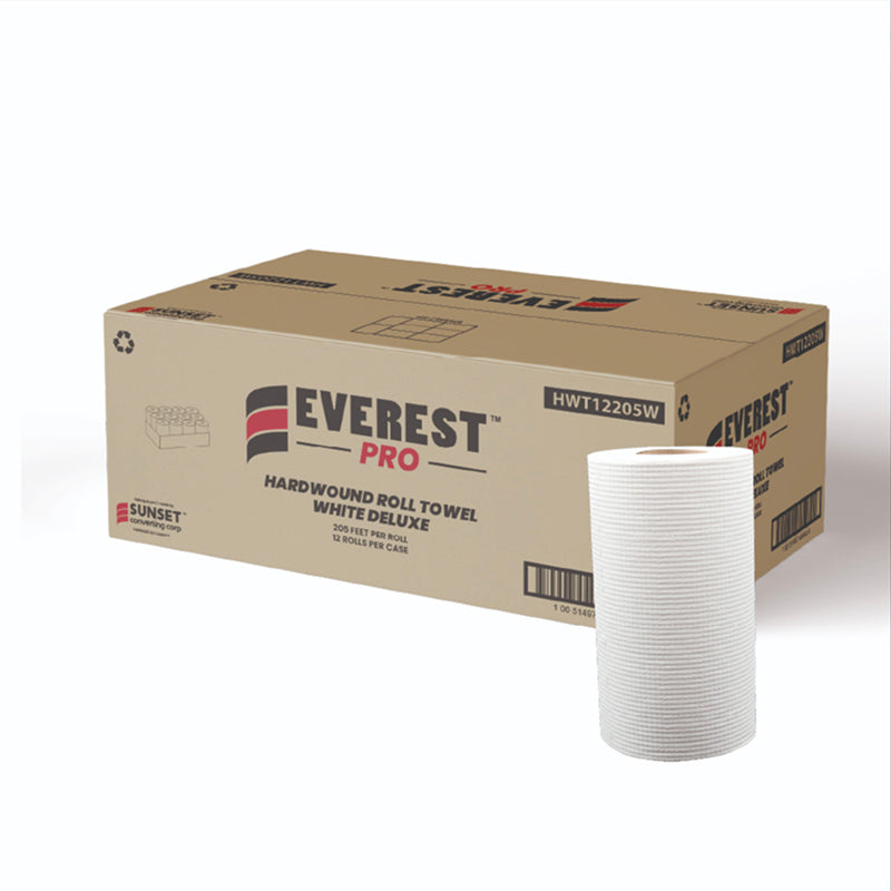 HWT12205W - White Roll paper Towel 12x205'/Case