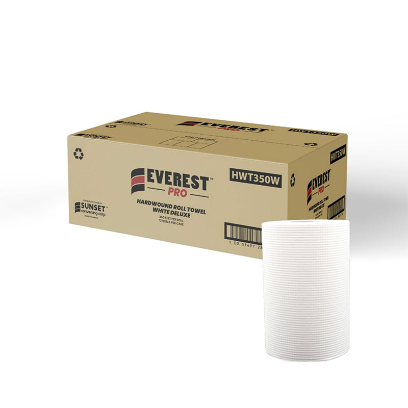 HWT350W - White Roll paper Towel - 12x350/Case