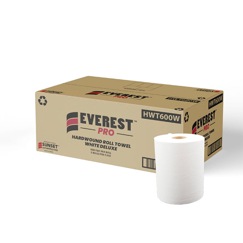 HWT600W - White Roll paper Towel - 6x600/Case