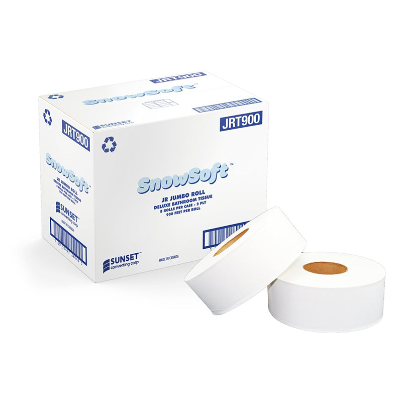 JRT900 - Snow Soft 2-Ply Jumbo Roll Toilet Tissue 8x900'/Case