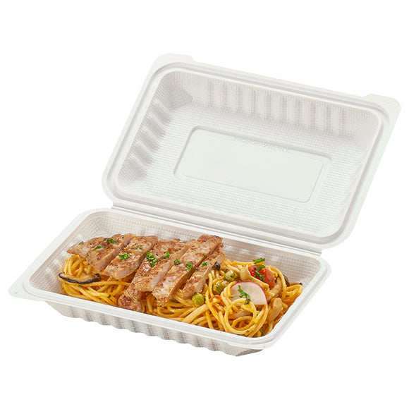 Shallow 1-Compartment Hinged Clamshell - 150/CS