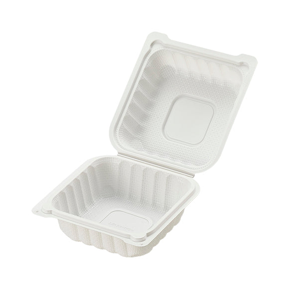 6.5" MFPP 1-Compartment Hinged Clamshell - 250/CS