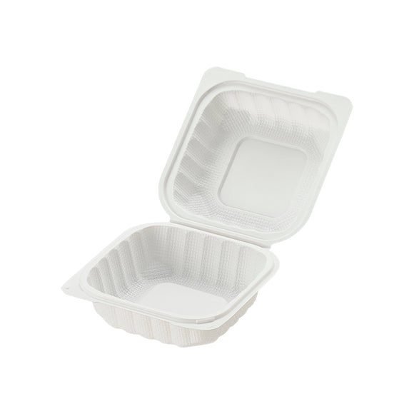 6" MFPP 1-Compartment Hinged Clamshell - 250/CS