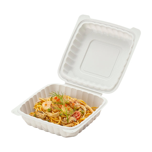 8" MFPP 1-Compartment Hinged Clamshell - 150/CS