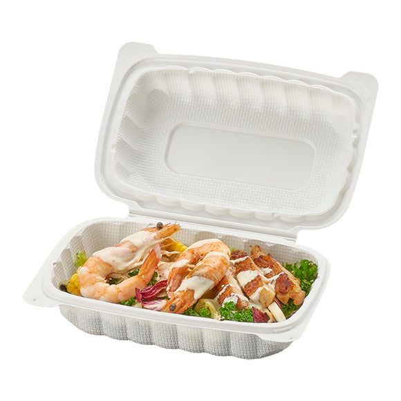 9*6  1-Compartment Hinged Clamshell Container - 150/CS