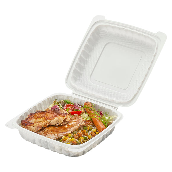 9" MFPP 1-Compartment Hinged Clamshell - 150/CS