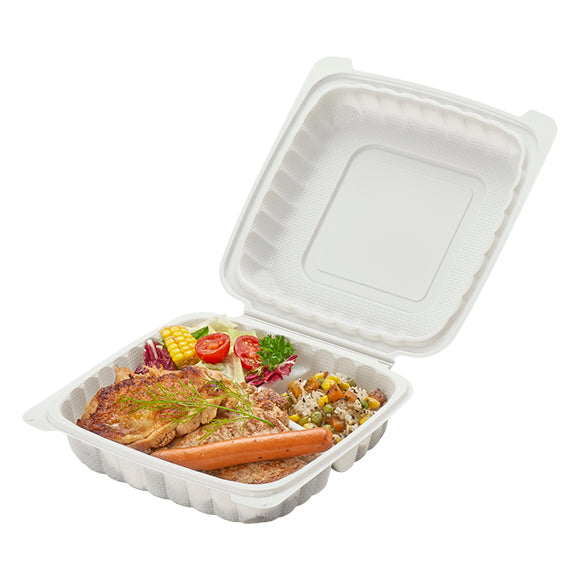 9" MFPP 3-Compartment Hinged Clamshell - 150/CS