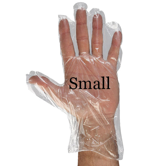 Small Size Poly Gloves - 10*500/Box
