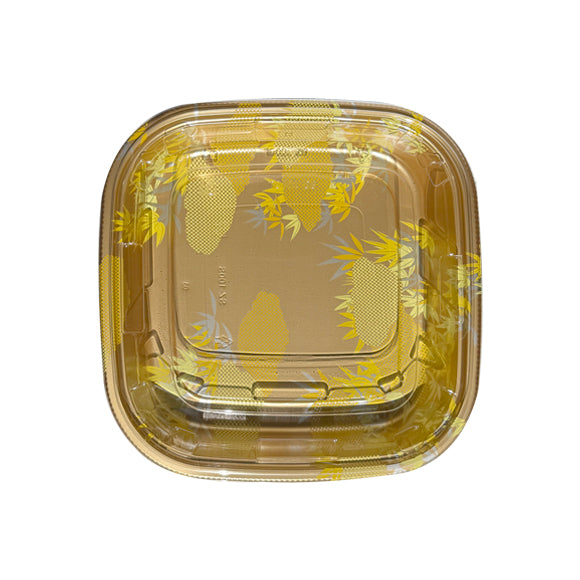 SZ-200S Square Party Tray With Clear Lid, 60Set/Case