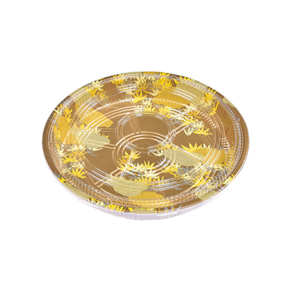 SZ-61 Round Party Tray With Clear Lid, 100Set/CS