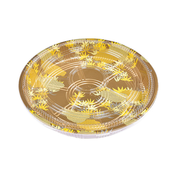 SZ-63 Round Party Tray With Clear Lid, 100Set/CS