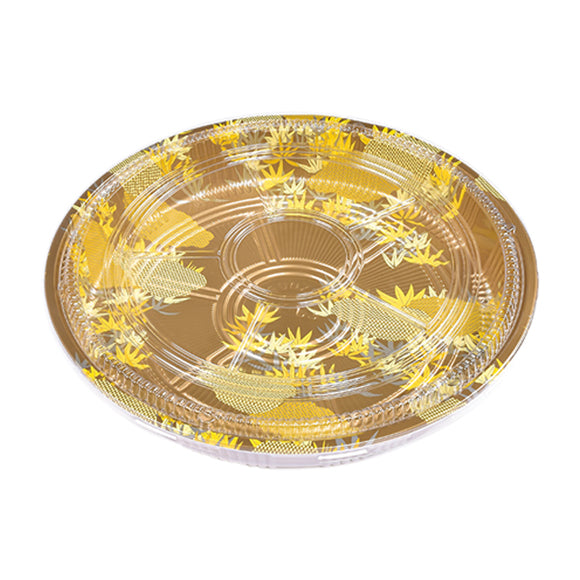 SZ-64 Round Party Tray With Clear Lid, 100Set/CS