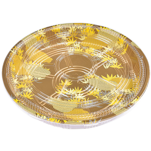 SZ-65 Round Party Tray With Clear Lid, 100Set/CS