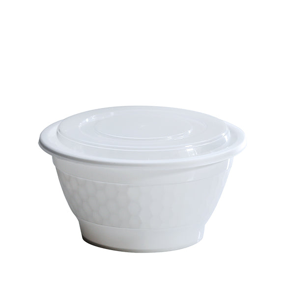 YN-42 | 42oz Round Microwavable Noodle Bowl With Clear Lid - 150/Case