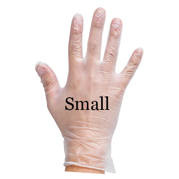 Small Size Vinyl Gloves - 10*100/Box